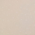 beige | Tissu double gaze de coton Étoiles Flying Stars, beige