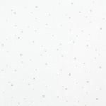 blanc cassé | Tissu double gaze de coton Étoiles Flying Stars, blanc cassé