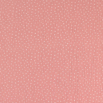 altrosé | Katoenen mousseline double gauze kleine stippen, oudroze