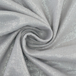 lichtgrijs | Katoenen mousseline double gauze glitter, lichtgrijs