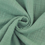 oudgroen | Katoenen mousseline linnenlook, oudgroen