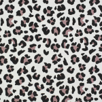 beige | Katoenen mousseline double gauze luipard, beige
