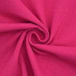 fuchsia | Katoenen mousseline double gauze, fuchsia