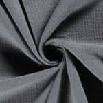rookblauw | Katoenen mousseline double gauze, pastelblauw