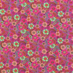 baies | Tissu coton popeline Fleurs Beautiful Flowers, baies