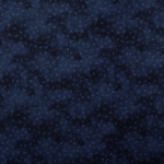 donkerblauw | Katoenen stof big dots, donkerblauw