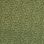 vert foncé | Tissu coton popeline Christmas Leaves, vert foncé
