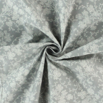 gray | Cotton poplin cottage elder, grey / white