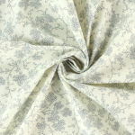 white | Cotton poplin cottage elder, white / grey
