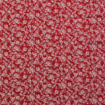 rouge | Tissu coton popeline Cottage Roses, rouge, blanc