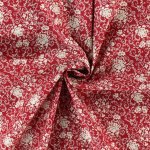 red | Cotton-fabric Cottage Tendrils, red white