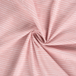 rosé | Katoen popeline mini stripes, rosé
