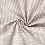 zandkleurig | Katoen popeline mini stripes, zandkleurig