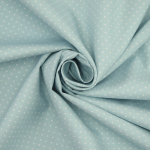 bleu clair | Tissu coton popeline à petits pois, bleu clair