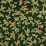 vert foncé | Tissu coton popeline Mistletoe, vert foncé