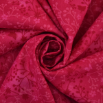 rose fuchsia | Tissu popeline coton Vrilles 2, fuchsia