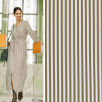 olive green | Cotton poplin Stripes Fibre Mood, olive green