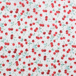 blanc | Tissu coton popeline Cerises Sweet Cherry, blanc