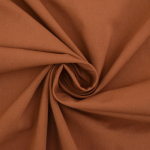 rust | Cotton fabric stretch poplin paper touch, rust