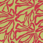 vert | Tissu coton viscose Fleurs Flowers, vert