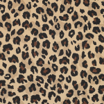 camel | Cotton Voile leopard, camel