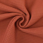 terracotta | Tissu nid d'abeille gaufré, terracotta