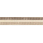 beige-braun | Baumwoll Zierband Streifen 15 mm, beige- braun