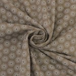 taupe | Katoenjersey bloemenparasol, taupe