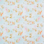 menthe clair | Tissu jersey de coton Lapins Cute Bunnies, menthe clair