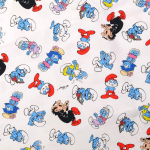 weiß | Baumwolljersey Die Schlümpfe, weiß