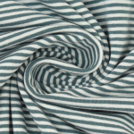 jeansblauw | Katoenjersey Emma gestreept, jeansblauw