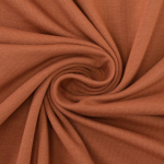rouille  | Tissu jersey de coton uni Emma, rouille