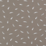 taupe | Katoenjersey flying feather, taupe