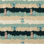 altmint | Baumwolljersey Lilo & Stitch Friends, altmint