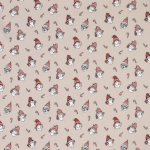 beige | Katoenjersey Little Gnomes, beige