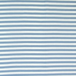 blauw | Katoenjersey grote strepen Jolanda, blauw
