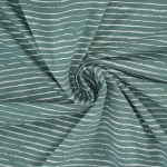 oudmint | Katoenjersey scratchy stripes, oudmintgroen