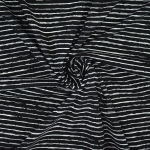 zwart | Katoenjersey scratchy stripes, zwart