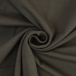 marron gris | Tissu jersey de coton uni, taupe foncé