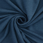 jeansblauw gemêleerd | Katoenjersey uni, jeansblauw gemêleerd
