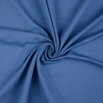 bleu pigeon | Tissu jersey de coton uni, bleu pigeon