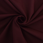 lie de vin | Tissu jersey de coton uni, lie de vin