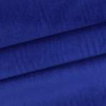 bleu royal | Tissu velours de coton uni, bleu royal