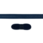 donkerblauw | Katoenen biasband Uni, 3m stuk, donkerblauw