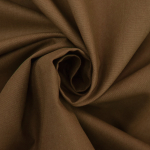 marron clair | Tissu coton popeline, marron clair
