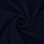 marine | Baumwollwaffeljersey  uni, marine