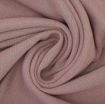vieux rose | Tissu jersey coton gaufré Lilli, rose pâle