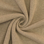 beige foncé | Tissu jersey coton gaufré Lilli, beige foncé