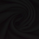 noir | Tissu jersey coton gaufré Lilli, noir