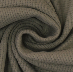 taupe | Tissu jersey coton gaufré Lilli, taupe